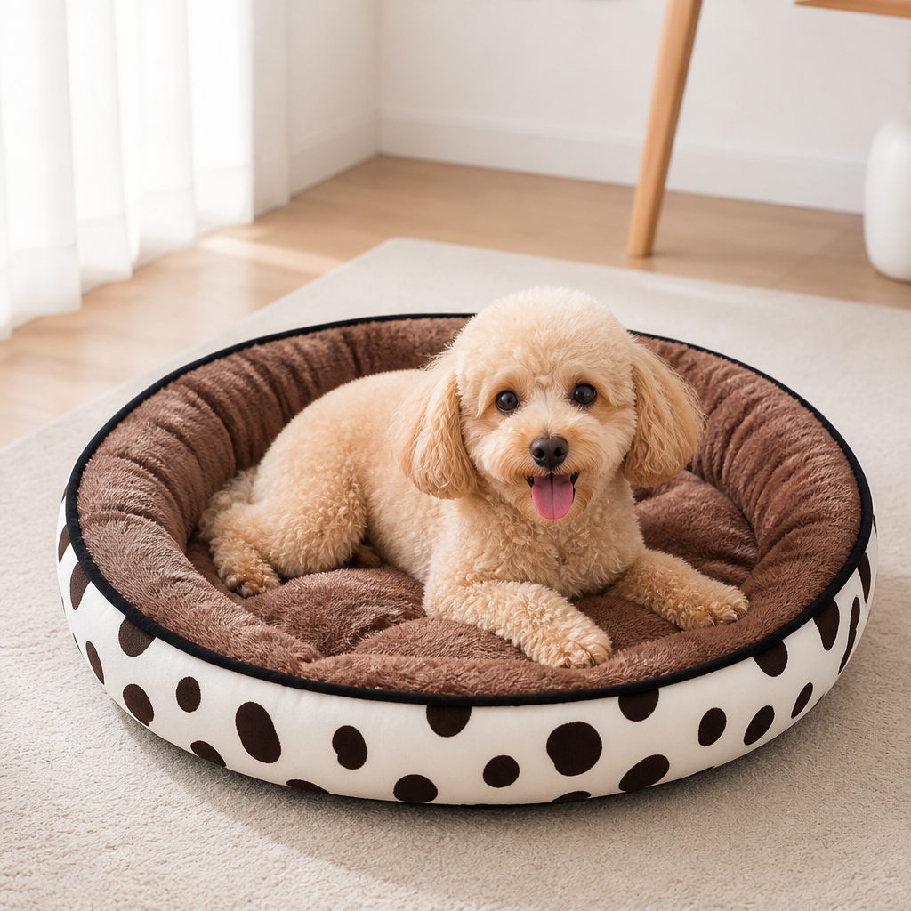 DogBedHouse Cozy Plush Polyester & Detachable Cover Pet Bed