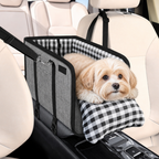 DogBedHouse Safety Belt & Soft Cushion Dog Car Seat (Console Booster)