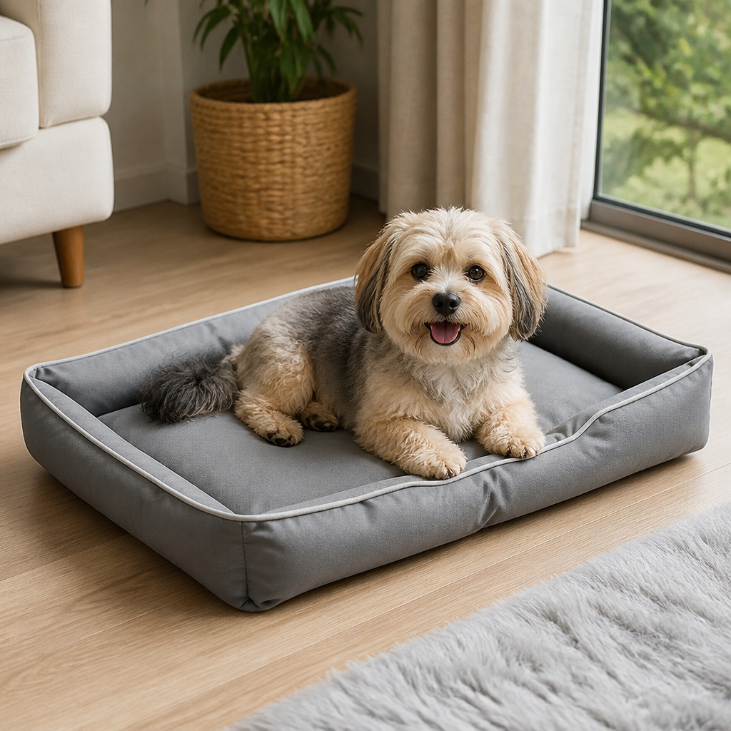DogBedHouse Chew-Resistant 600D Oxford Dog Bed