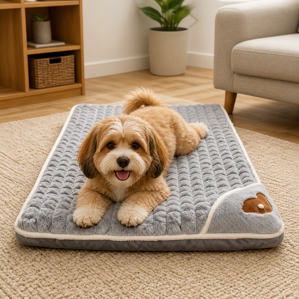 DogBedHouse Thickened Pillow & Anti-Skid Dog Bed (Detachable Cover)
