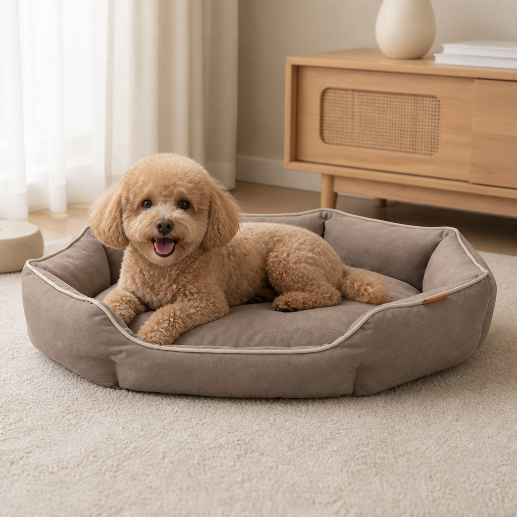 DogBedHouse All-Season Plush Donut Pet Bed