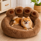 DogBedHouse Bear Paw Plush & Non-Slip Dog Bed