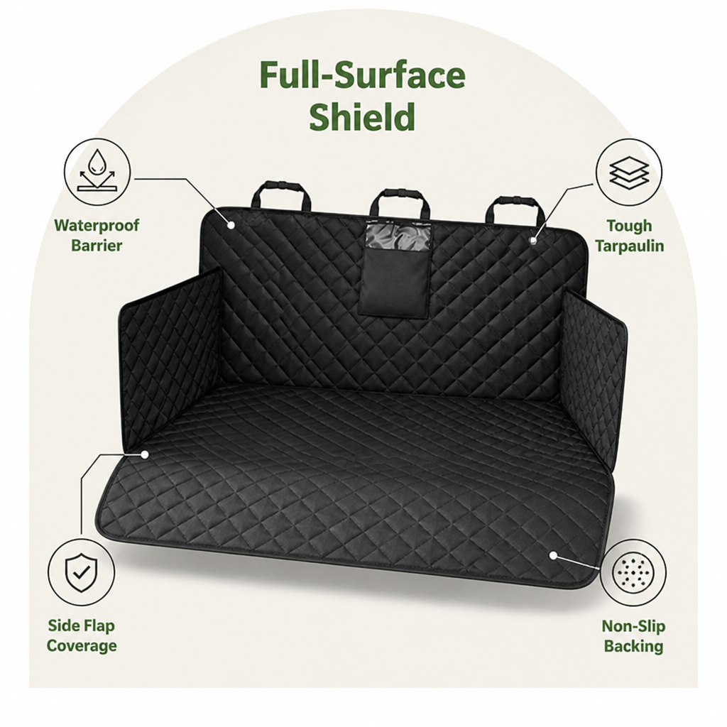 DogBedHouse Waterproof Tarpaulin & Non-Slip Car Seat Cover (Hammock)