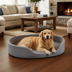 DogBedHouse Orthopedic High-Density Sponge Dog Bed (Removable Washable Cover)