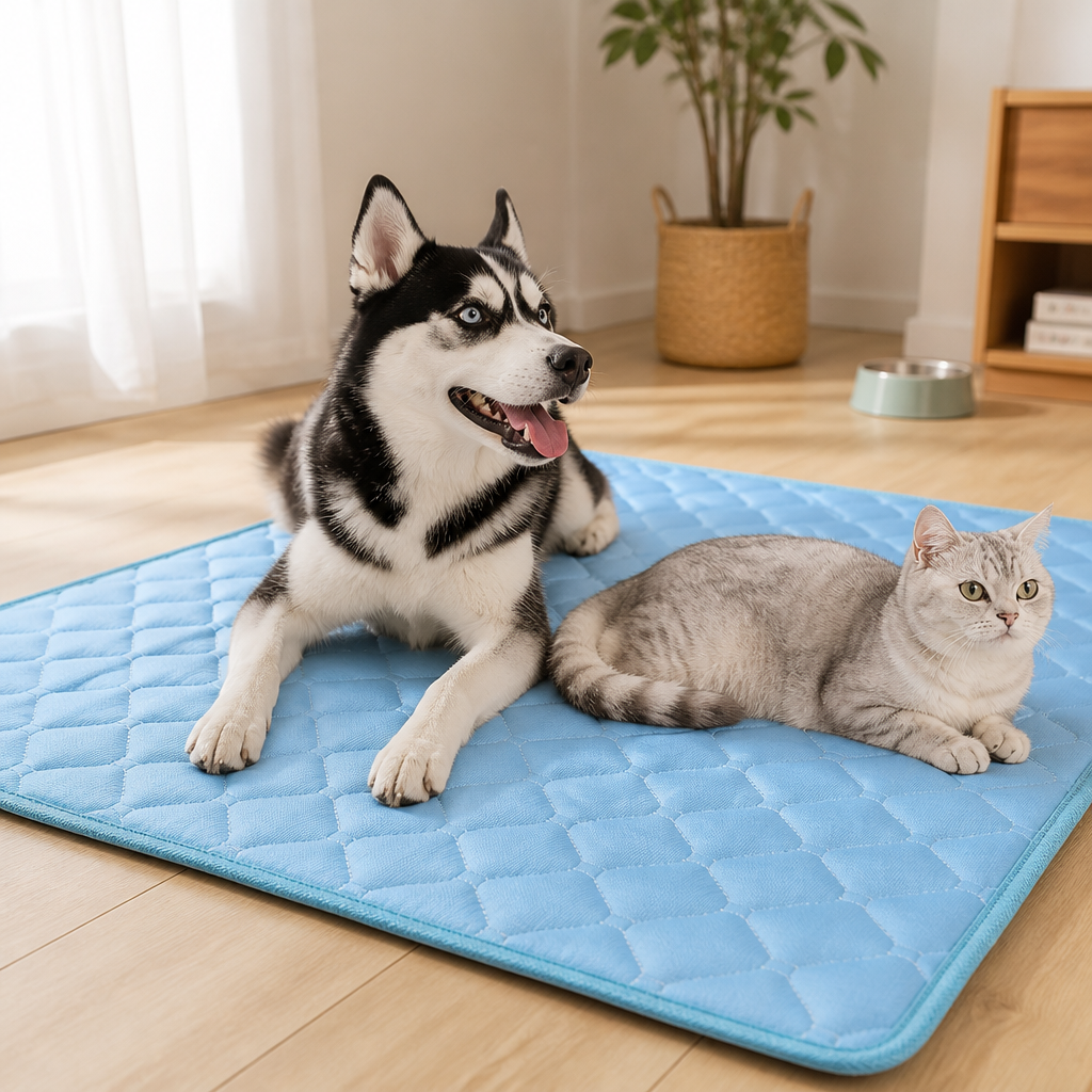 DogBedHouse Ice Silk Cooling & Breathable Pet Mat (Machine Washable)