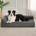 DogBedHouse Orthopedic High-Density Foam & Sherpa Dog Bed (Removable Cover)