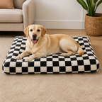 DogBedHouse Orthopedic Memory Foam & Non-Slip Dog Bed (Removable Cover)