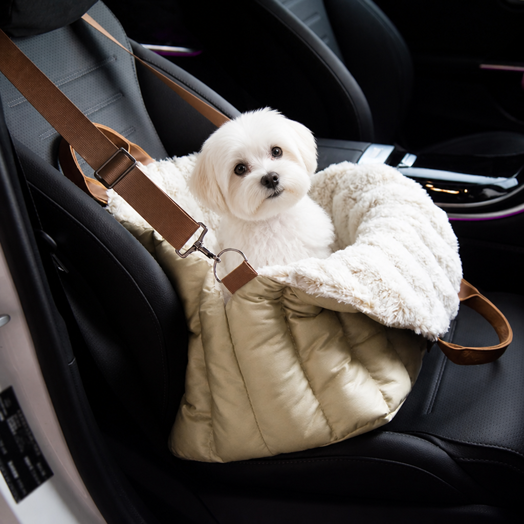 DogBedHouse Plush Fleece Car Seat & Travel Carrier