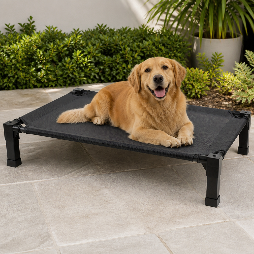 DogBedHouse Elevated Washable Breathable Mesh Dog Bed