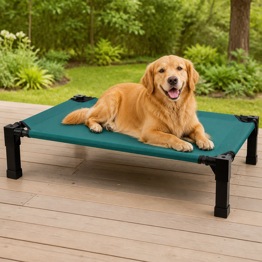 DogBedHouse Elevated Washable Breathable Mesh Dog Bed