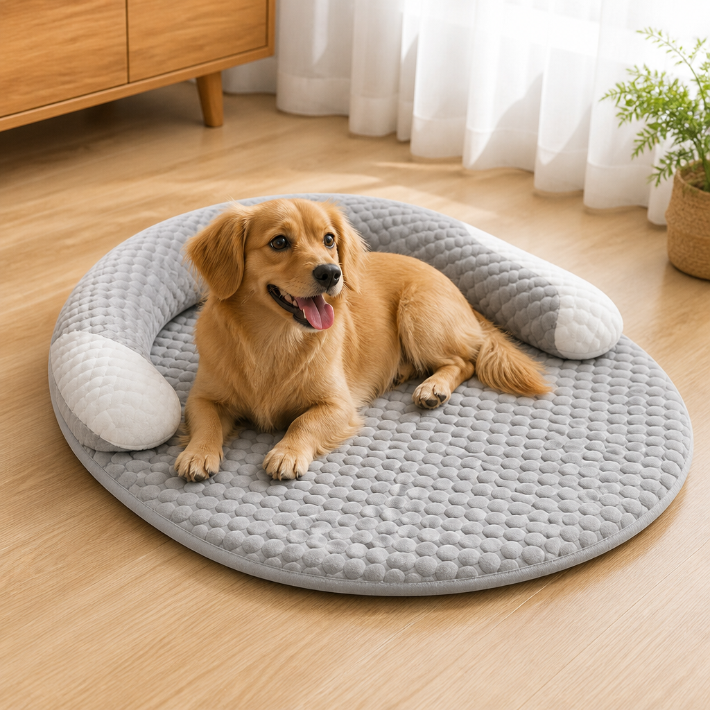 DogBedHouse Polka Dot Cooling & Washable Cover Dog Bed