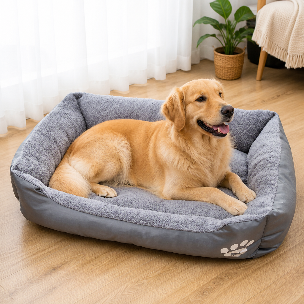 DogBedHouse Cozy Plush & Washable Dog Bed