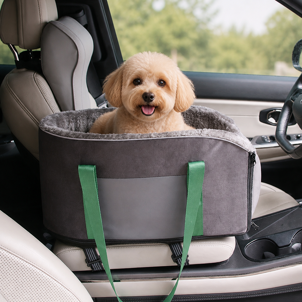 DogBedHouse Cushioned Nest & Durable Polyester Travel Carrier