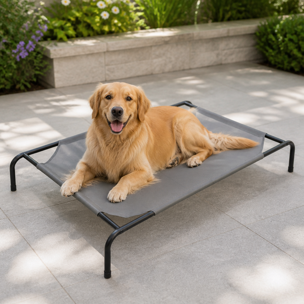 DogBedHouse Cooling Breathable Mesh Elevated Dog Bed