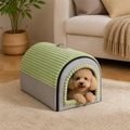 DogBedHouse Insulated Washable Pet Cave Bed (Removable Cover)