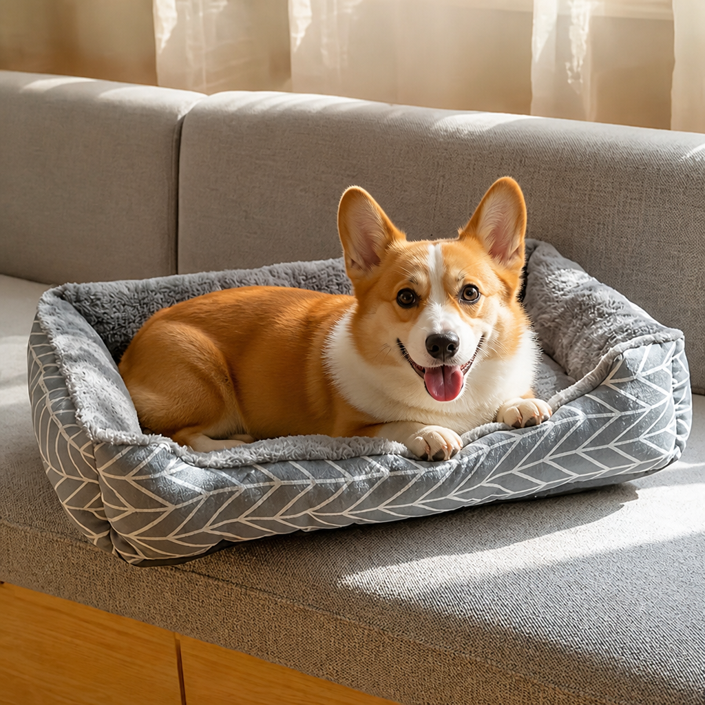 DogBedHouse Ultra-Soft Plush & Thick Cushion Pet Bed