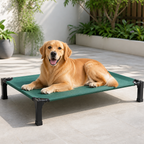 DogBedHouse Elevated Cooling Portable Nylon Dog Cot