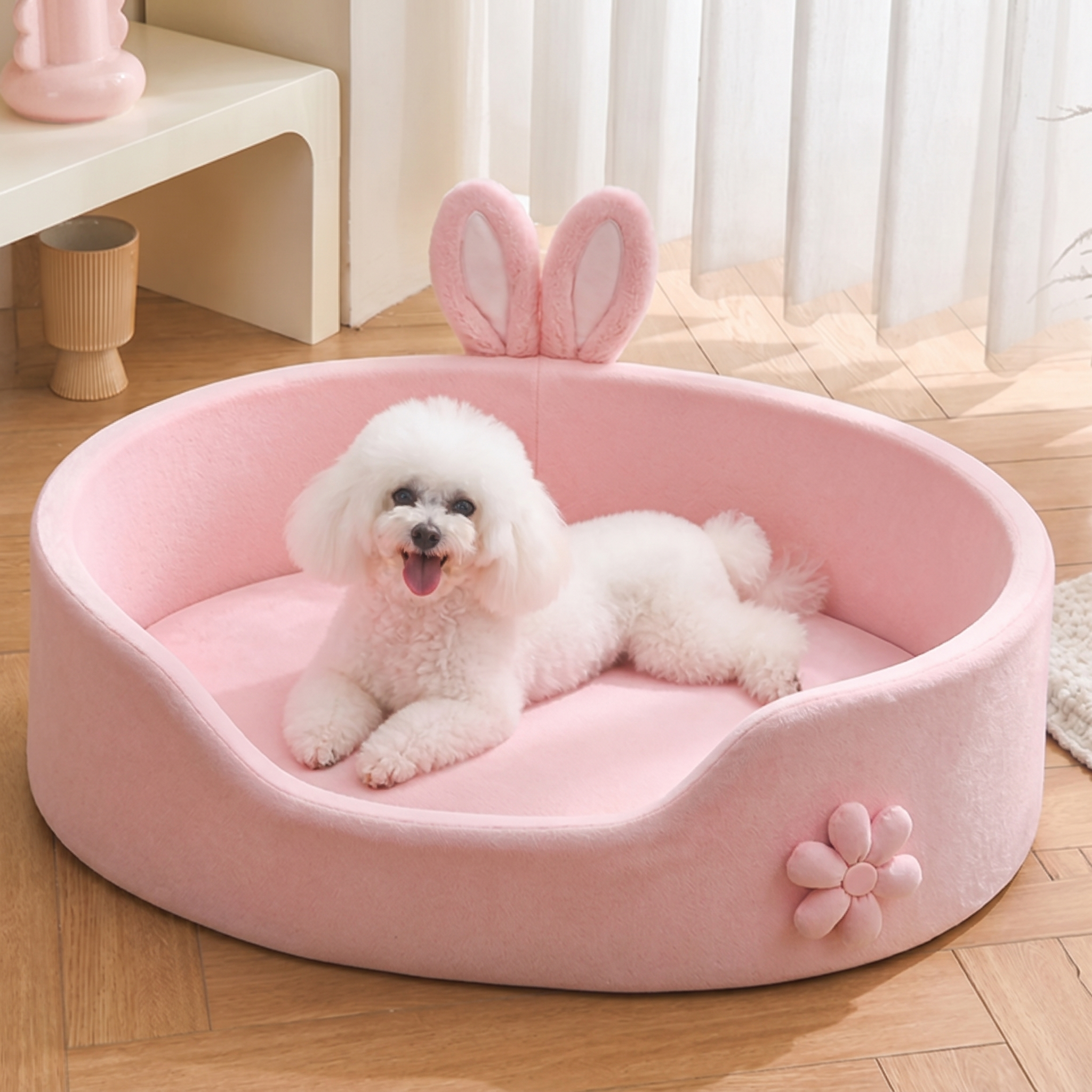 DogBedHouse All-Season Soft Plush Dog Bed (Removable Cover)
