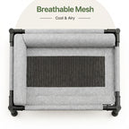 DogBedHouse Raised Breathable Mesh Dog Bed (Removable Washable Pillow)