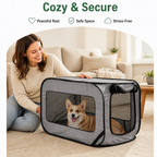 DogBedHouse Pop-Up Foldable Oxford Fabric Travel Crate