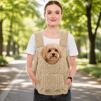 DogBedHouse Waterproof & Windproof Hands-Free Pet Carrier (Front Chest Backpack)