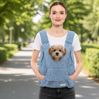 DogBedHouse Waterproof & Windproof Hands-Free Pet Carrier (Front Chest Backpack)