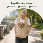 DogBedHouse Waterproof & Windproof Hands-Free Pet Carrier (Front Chest Backpack)