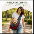 DogBedHouse Breathable Mesh & Sponge-Padded Sling Carrier