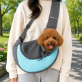 DogBedHouse Breathable Mesh & Adjustable Crossbody Dog Sling Carrier