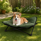 DogBedHouse Foldable Waterproof & Bite-Resistant Pet Bed (Detachable Pads)