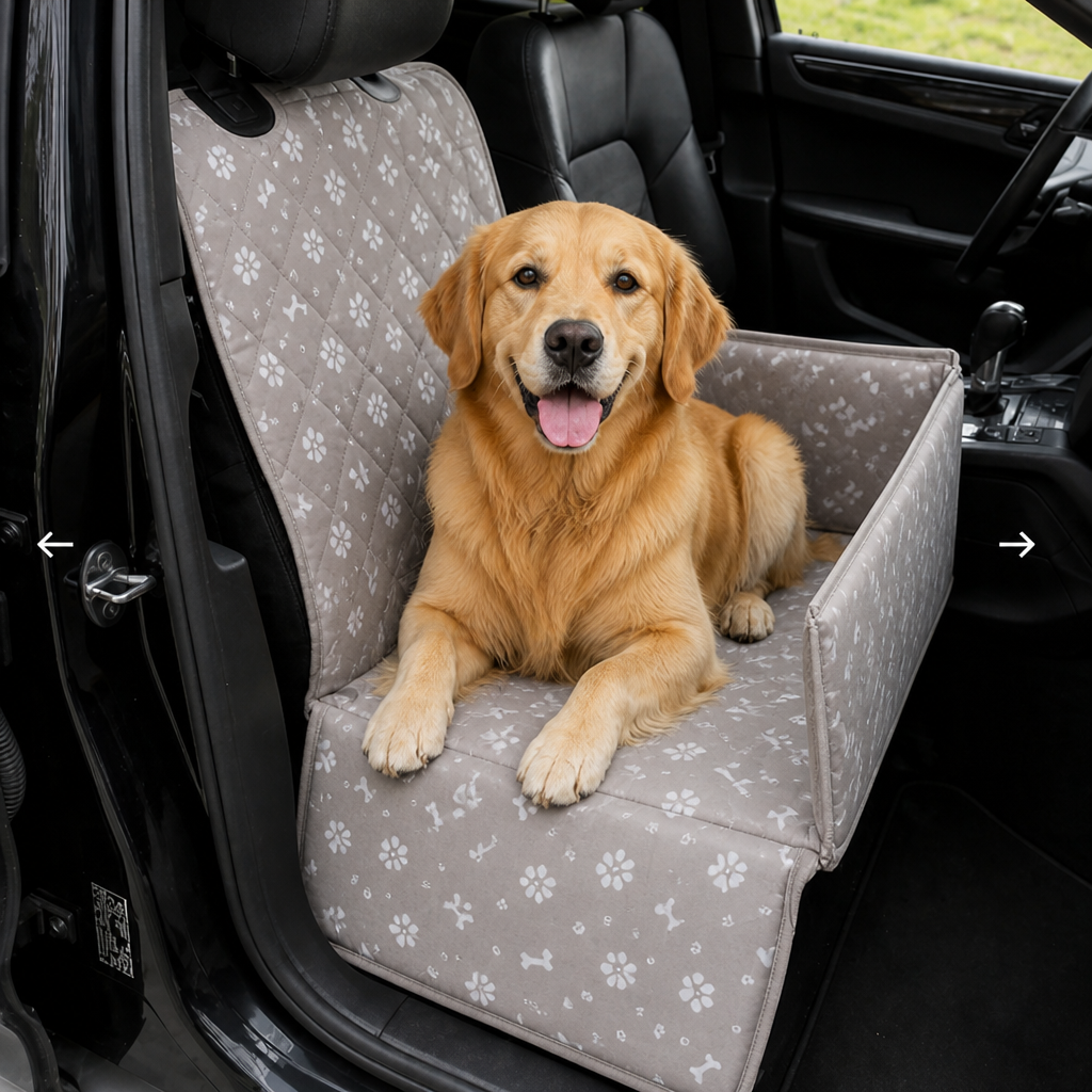 DogBedHouse Waterproof Oxford & Foldable Car Seat Carrier (Large)