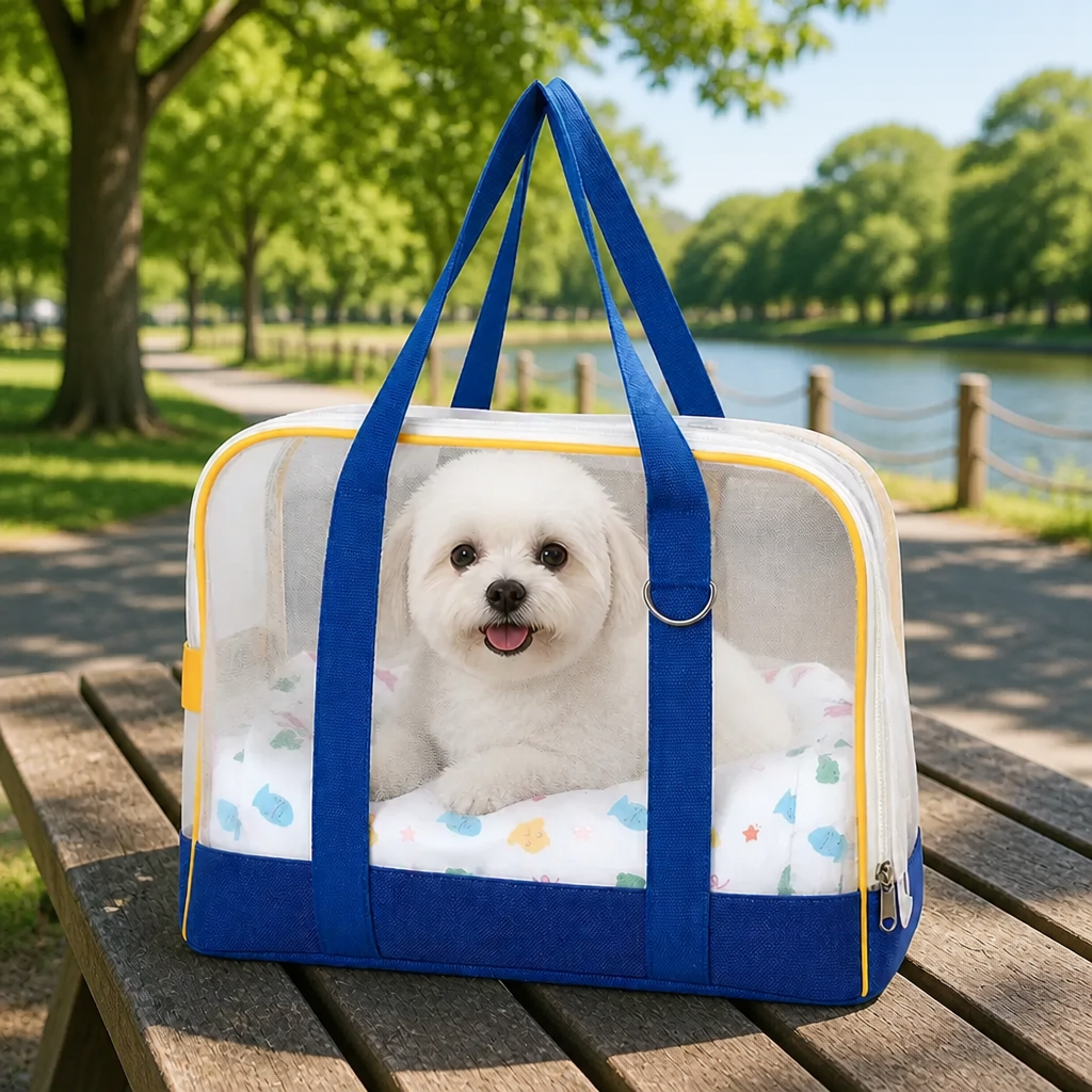 DogBedHouse Breathable Mesh & Cushioned Pet Carrier Backpack