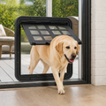 DogBedHouse 4-Way Self-Closing Dog Screen Door (Fits Screen Doors & Windows)