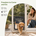 DogBedHouse Lockable Magnetic Pet Door Flap (8 x 10 In Opening)
