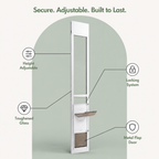 DogBedHouse Adjustable Height & Secure Lock Sliding Pet Door