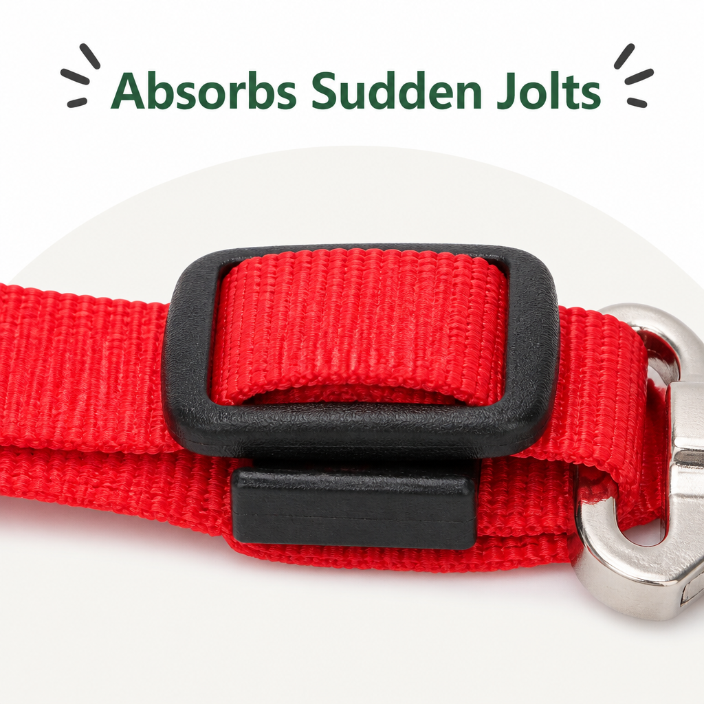 DogBedHouse Durable Nylon & Metal Hardware Dog Car Seat Belt