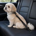 DogBedHouse Adjustable Shock-Absorbing Dog Car Seat Belt
