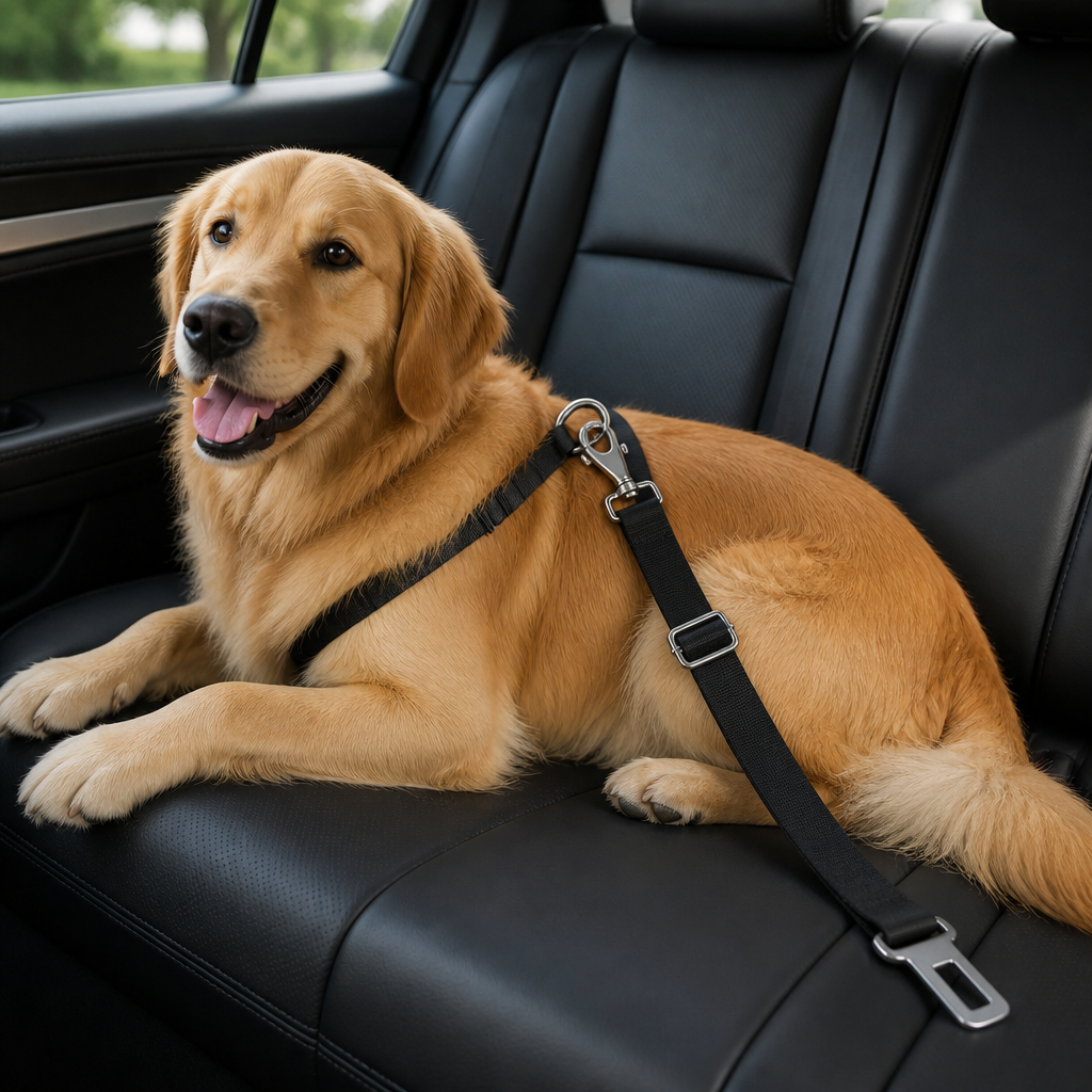 DogBedHouse Adjustable Nylon & Metal Buckle Car Seat Belt