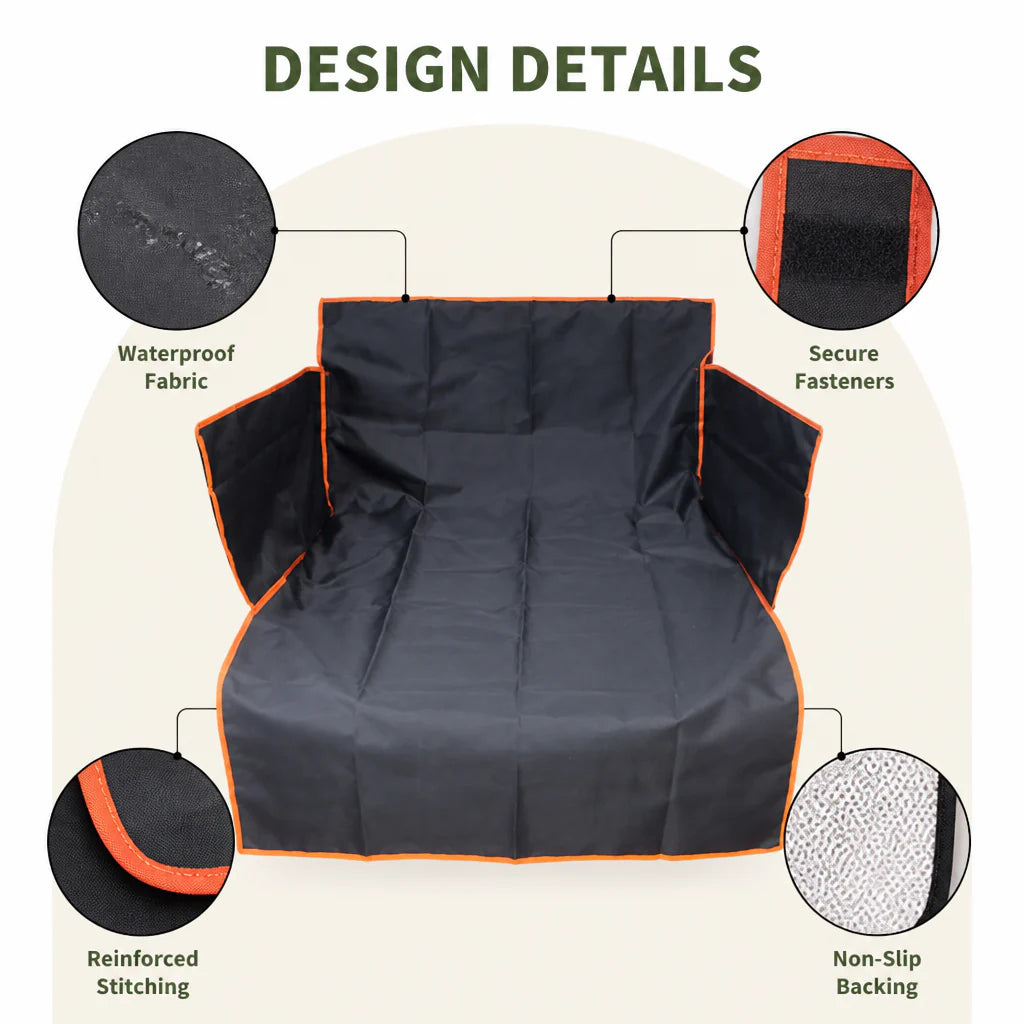 DogBedHouse Waterproof Easy-Install Hammock Car Seat Cover (Rear Seat)