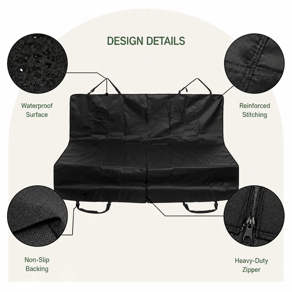 DogBedHouse Waterproof Heavy-Duty Scratchproof Car Seat Cover (Hammock Style)