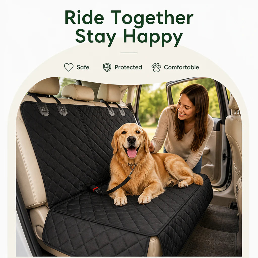 DogBedHouse Waterproof & Non-Slip Back Seat Dog Cover (Convertible)