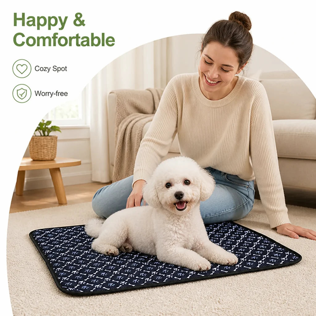 DogBedHouse 4-Layer Ultra Absorbent Waterproof Non-Slip Pet Mat