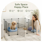 DogBedHouse Expandable & Modular Wire Mesh Dog Playpen