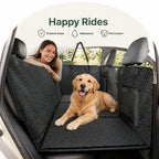 DogBedHouse Hard-Bottom & Waterproof Car Seat Extender (Removable Washable Cover)
