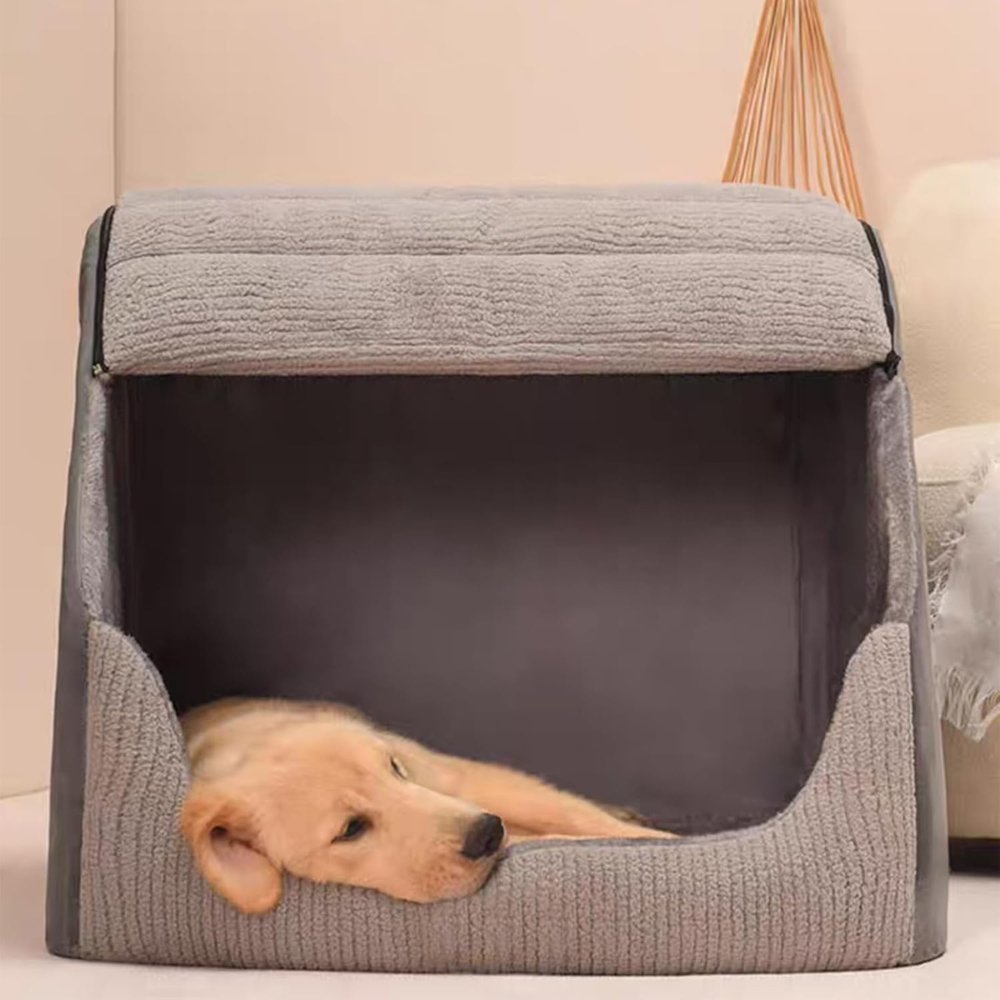 Enclosed Dog Bed for Warmth and Comfort for Pets