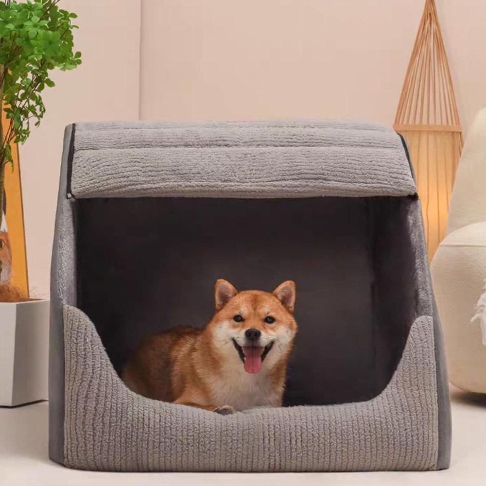 Enclosed Dog Bed for Warmth and Comfort for Pets